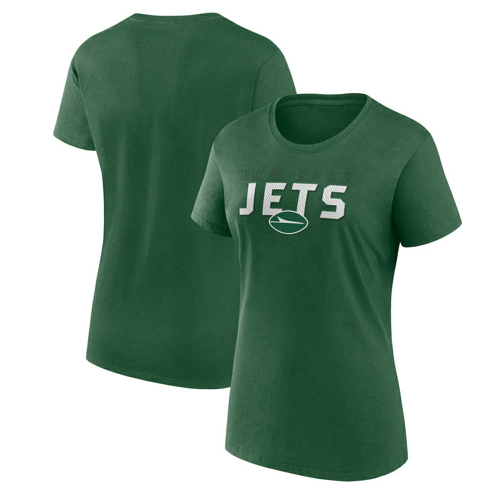 New York Jets Logo Athletic Women's Lean T-Shirt - Green T-shirts