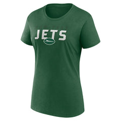 New York Jets Logo Athletic Women's Lean T-Shirt - Green T-shirts