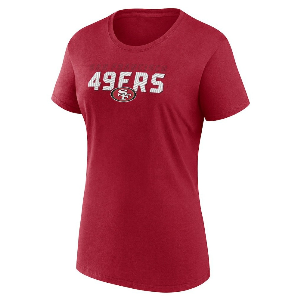 San Francisco 49ers Logo Athletic Women's Lean T-Shirt - Scarlet T-shirts