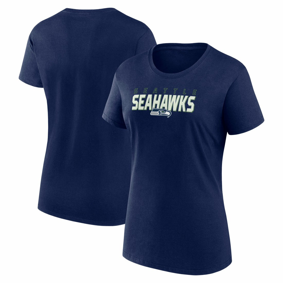 Seattle Seahawks Logo Athletic Women's Lean T-Shirt - College Navy T-shirts