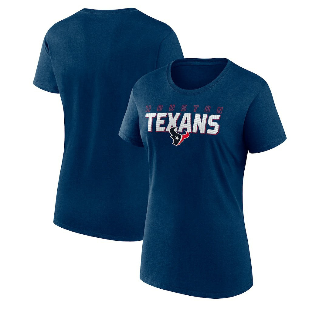 Houston Texans Logo Athletic Women's Lean T-Shirt - Navy T-shirts