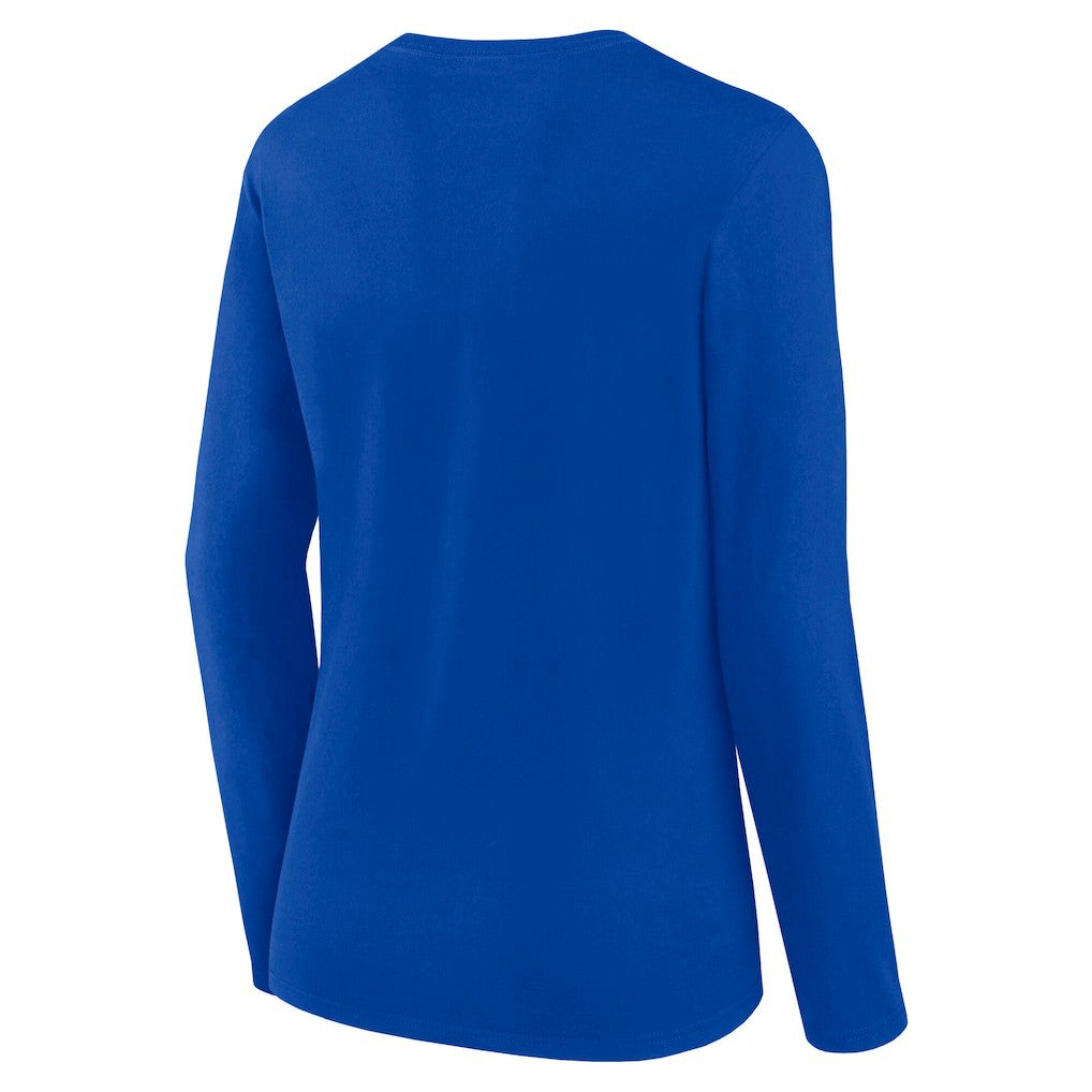 Los Angeles Rams Logo Athletic Women's Grip Long Sleeve T-Shirt - Royal T-shirts