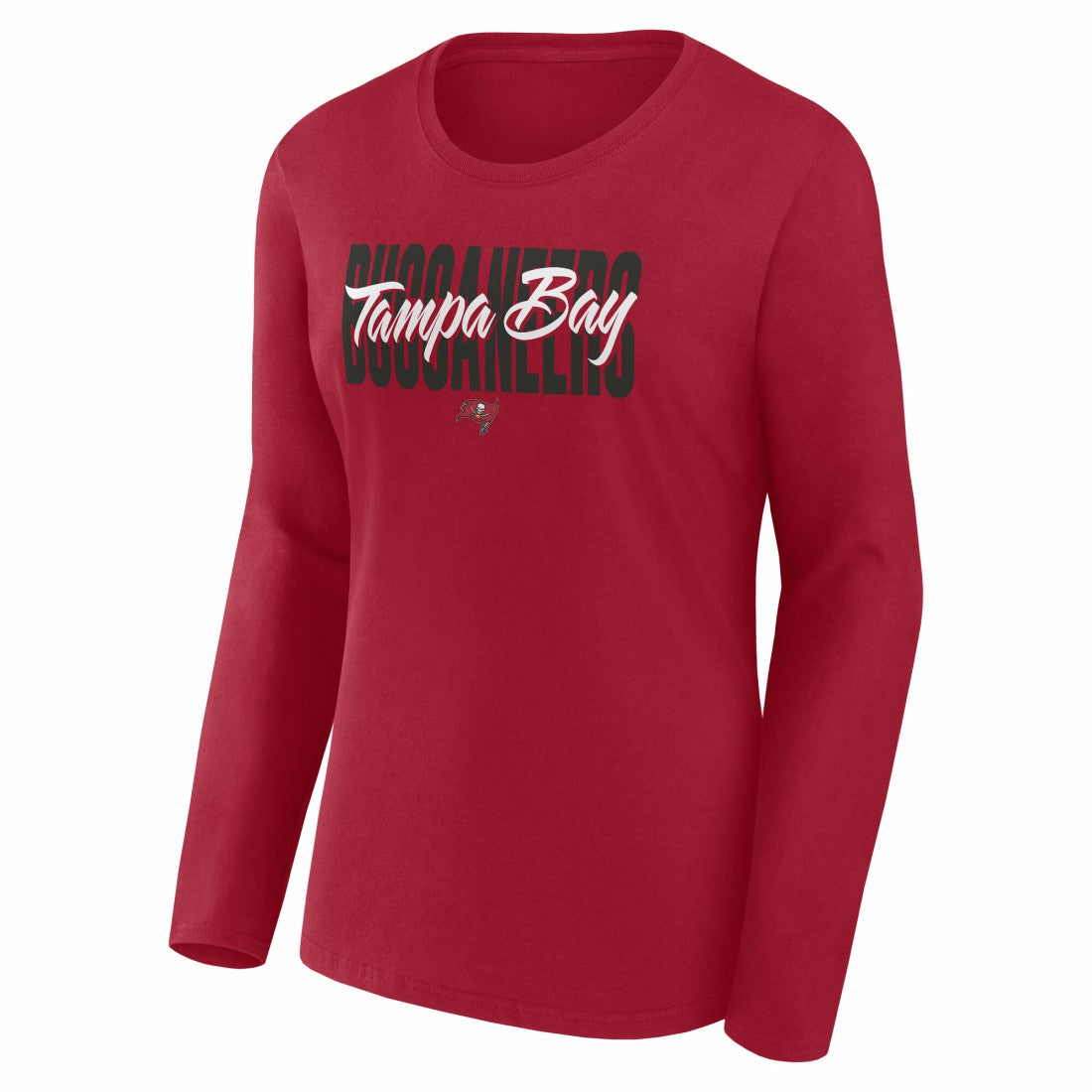 Tampa Bay Buccaneers Logo Athletic Women's Grip Long Sleeve T-Shirt - Red T-shirts