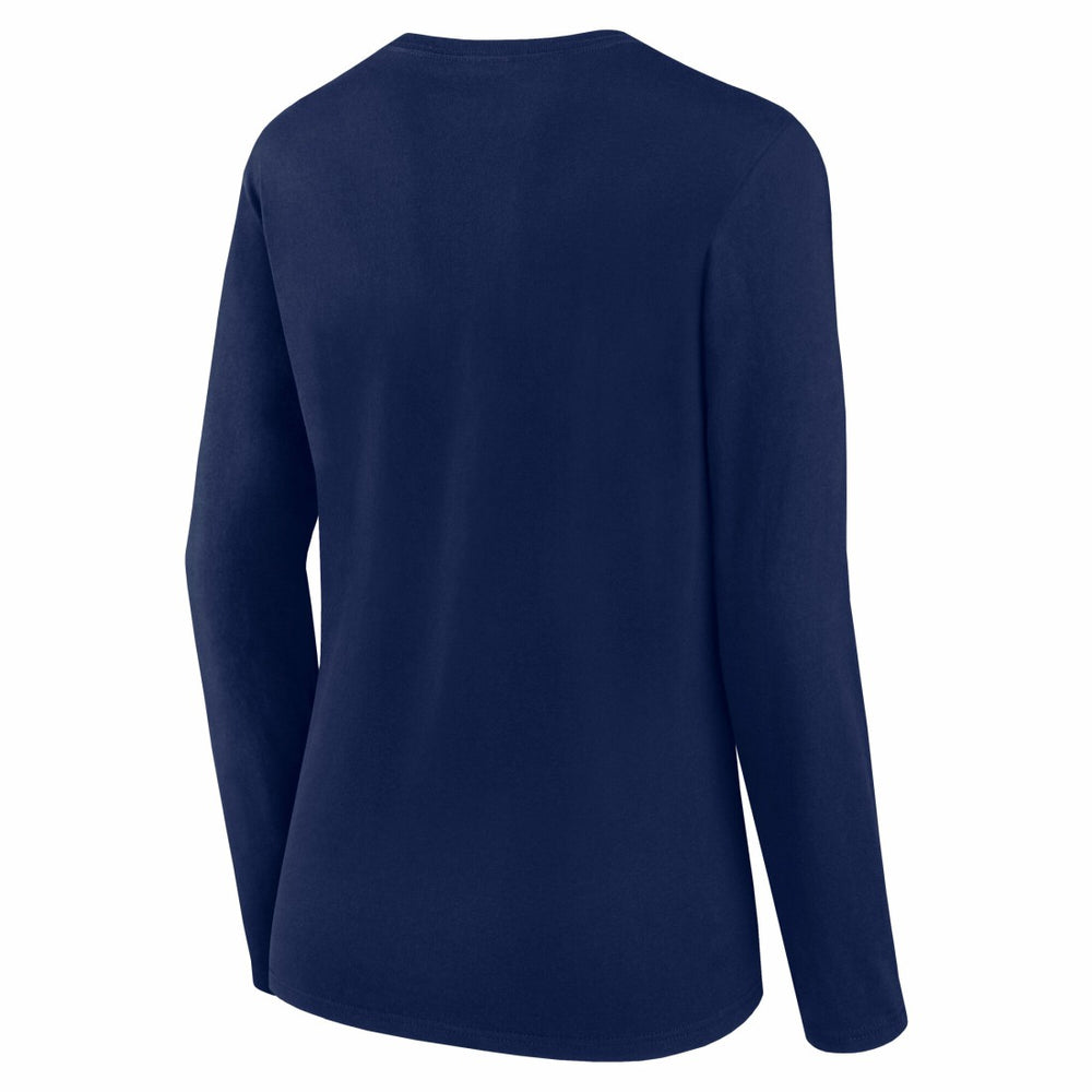 Tennessee Titans Logo Athletic Women's Grip Long Sleeve T-Shirt - Navy T-shirts