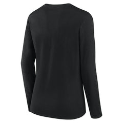 Cincinnati Bengals Logo Athletic Women's Grip Long Sleeve T-Shirt - Black T-shirts