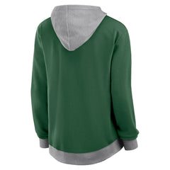 New York Jets Logo Athletic Women's Hit It French Terry Full-Zip Hoodie - Green Hoodies