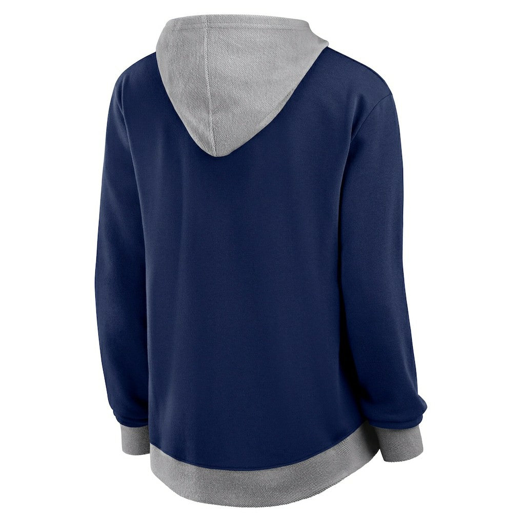 Dallas Cowboys Logo Athletic Women's Hit It French Terry Full-Zip Hoodie - Navy Hoodies