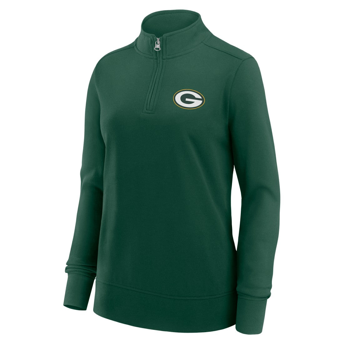 Green Bay Packers Logo Athletic Women's Velocity Quarter-Zip Jacket - Green Jackets