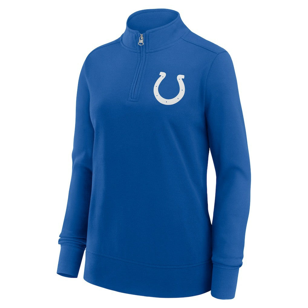 Indianapolis Colts Logo Athletic Women's Velocity Quarter-Zip Jacket - Royal Jackets