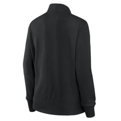 New Orleans Saints Logo Athletic Women's Velocity Quarter-Zip Jacket - Black Jackets