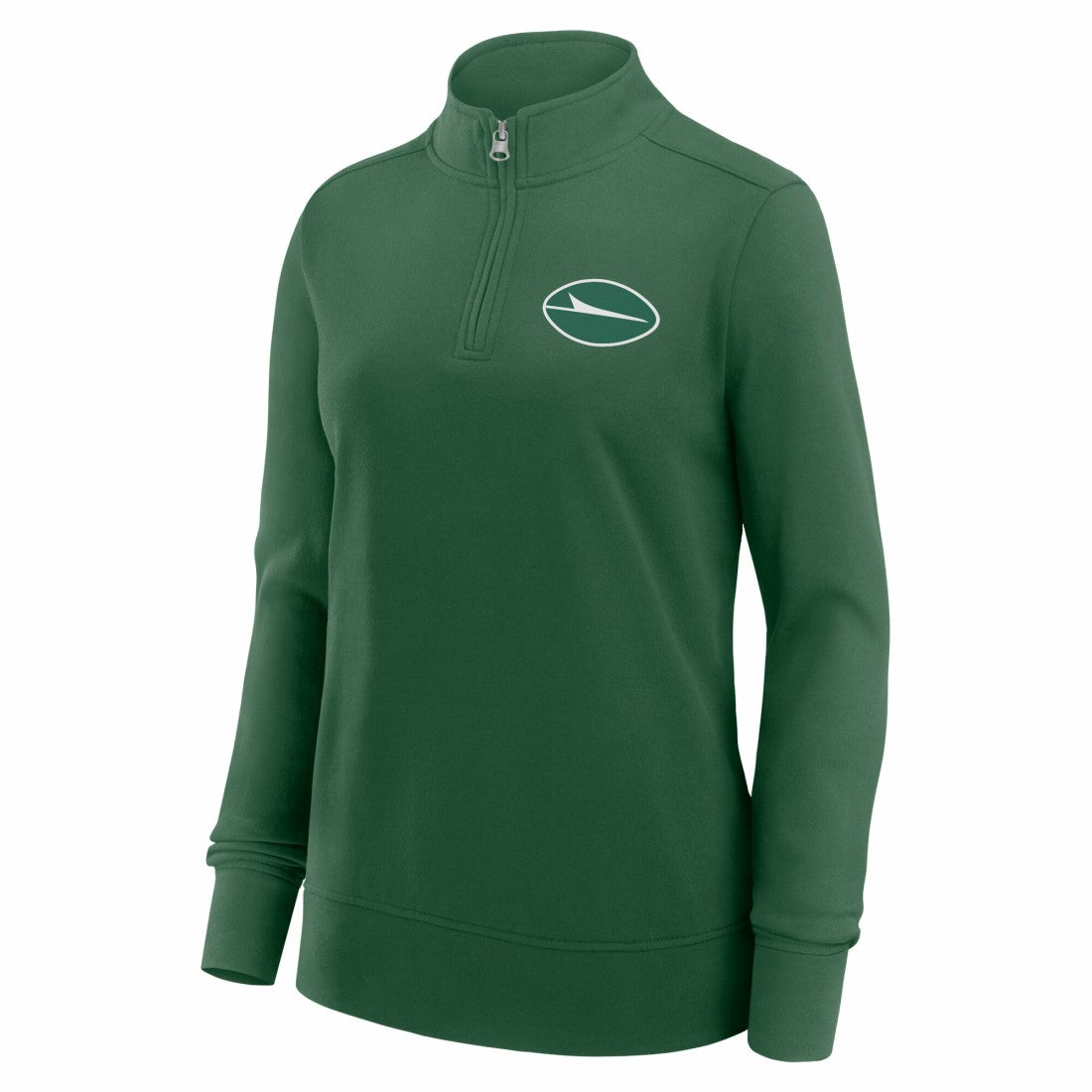 New York Jets Logo Athletic Women's Velocity Quarter-Zip Jacket - Green Jackets