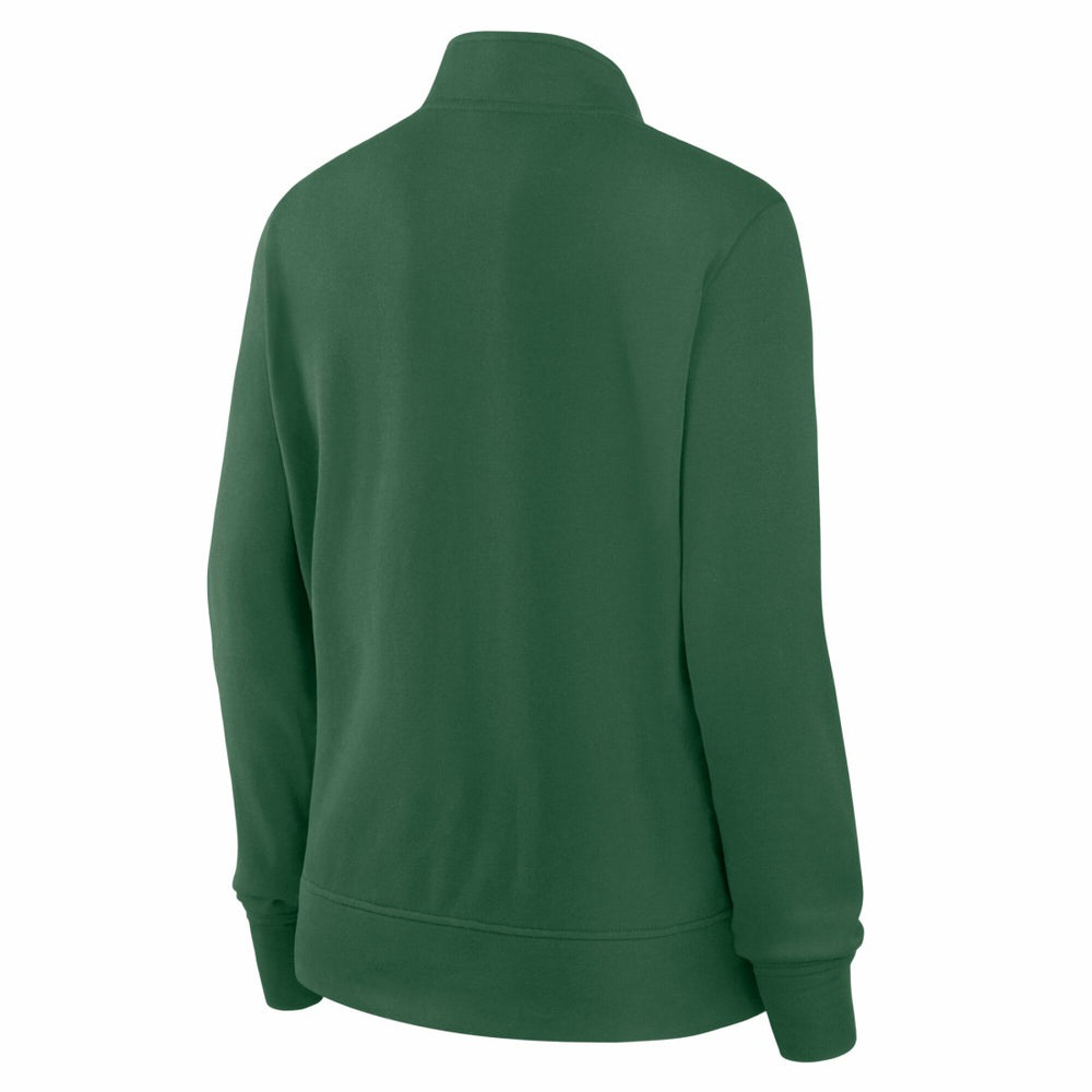 New York Jets Logo Athletic Women's Velocity Quarter-Zip Jacket - Green Jackets
