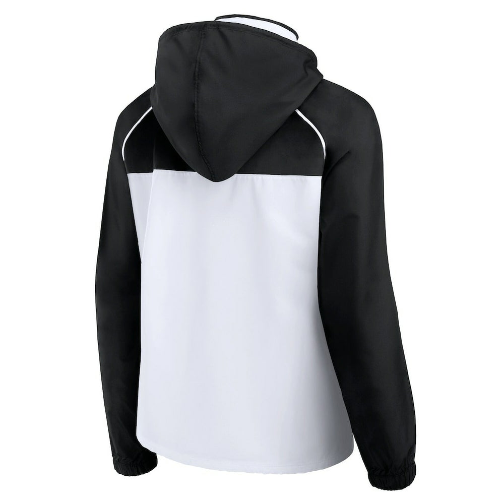 Pittsburgh Steelers Women's Full-Zip Anorak Hoodie Jacket - White Hoodies