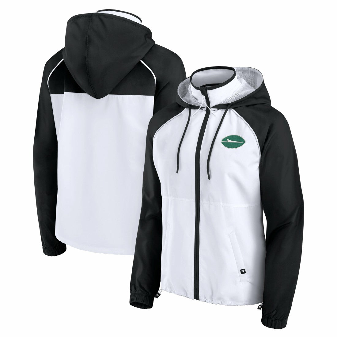 New York Jets Women's Full-Zip Anorak Hoodie Jacket - White Hoodies