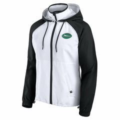 New York Jets Women's Full-Zip Anorak Hoodie Jacket - White Hoodies