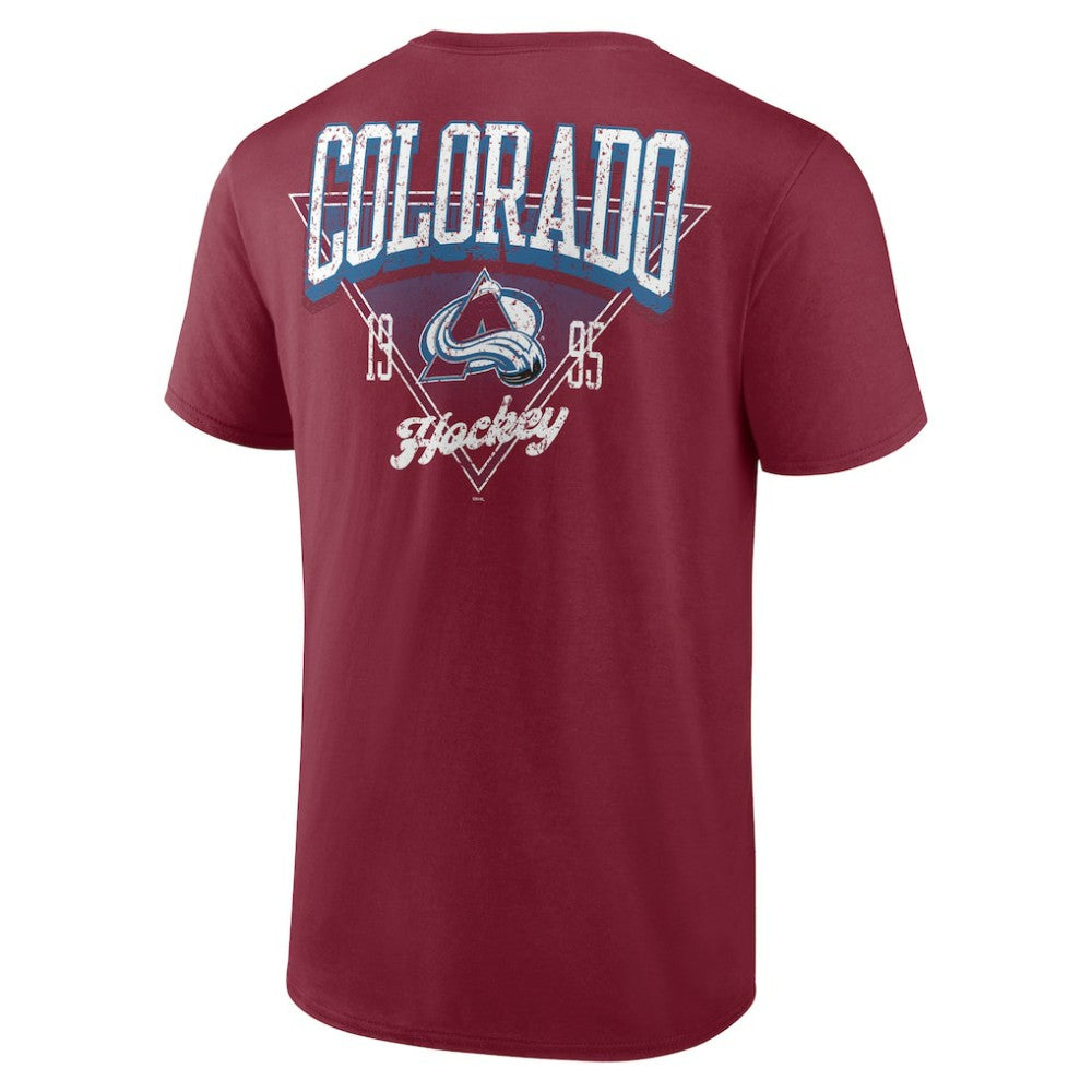 Colorado Avalanche Logo Athletic Never Over T-Shirt - Burgundy | US 201195131