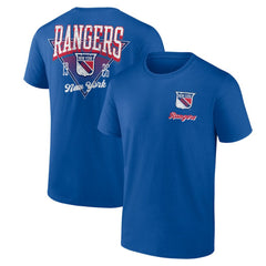 New York Rangers Logo Athletic Never Over T-Shirt - Blue | US 201195137