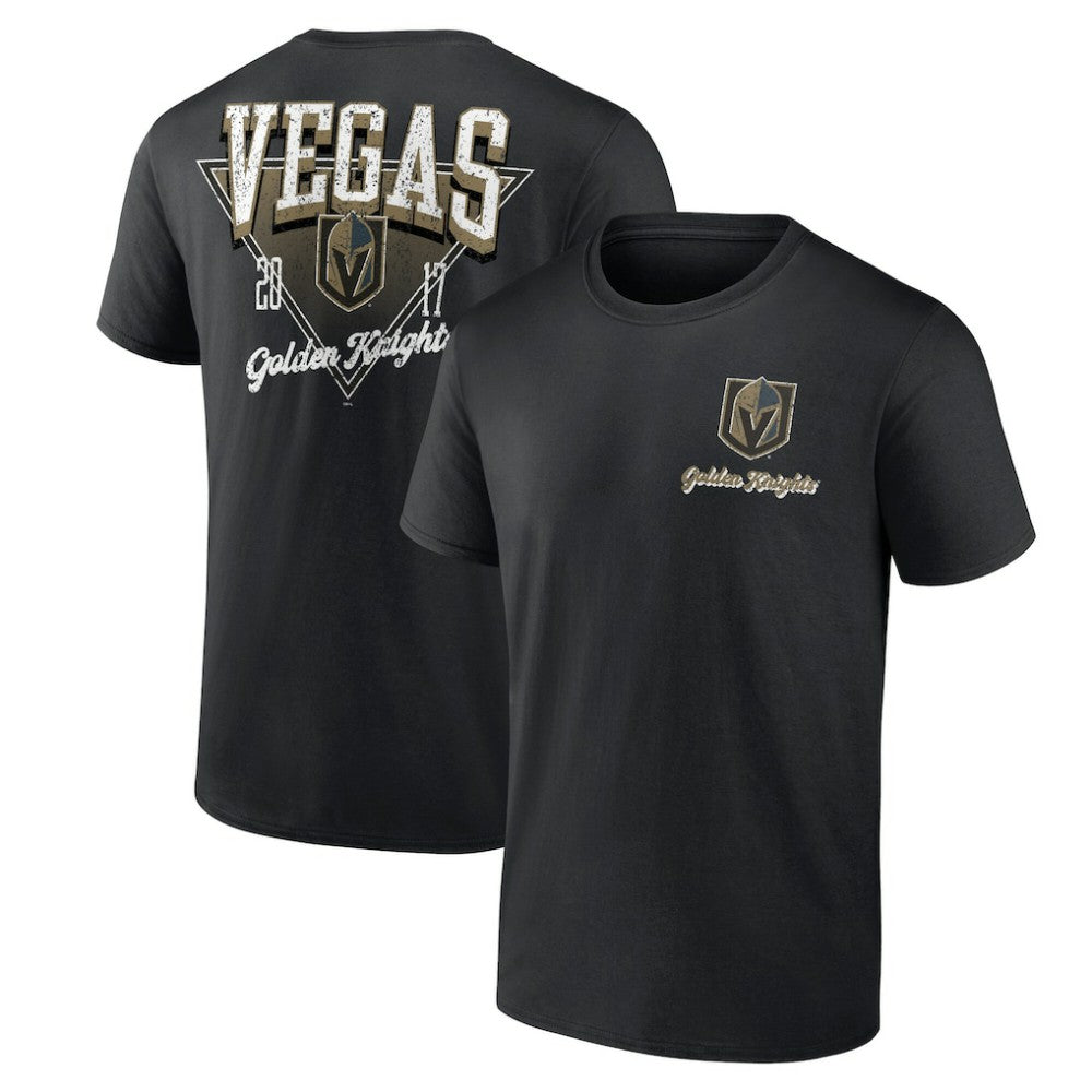 Vegas Golden Knights Logo Athletic Never Over T-Shirt - Black | US 201195146