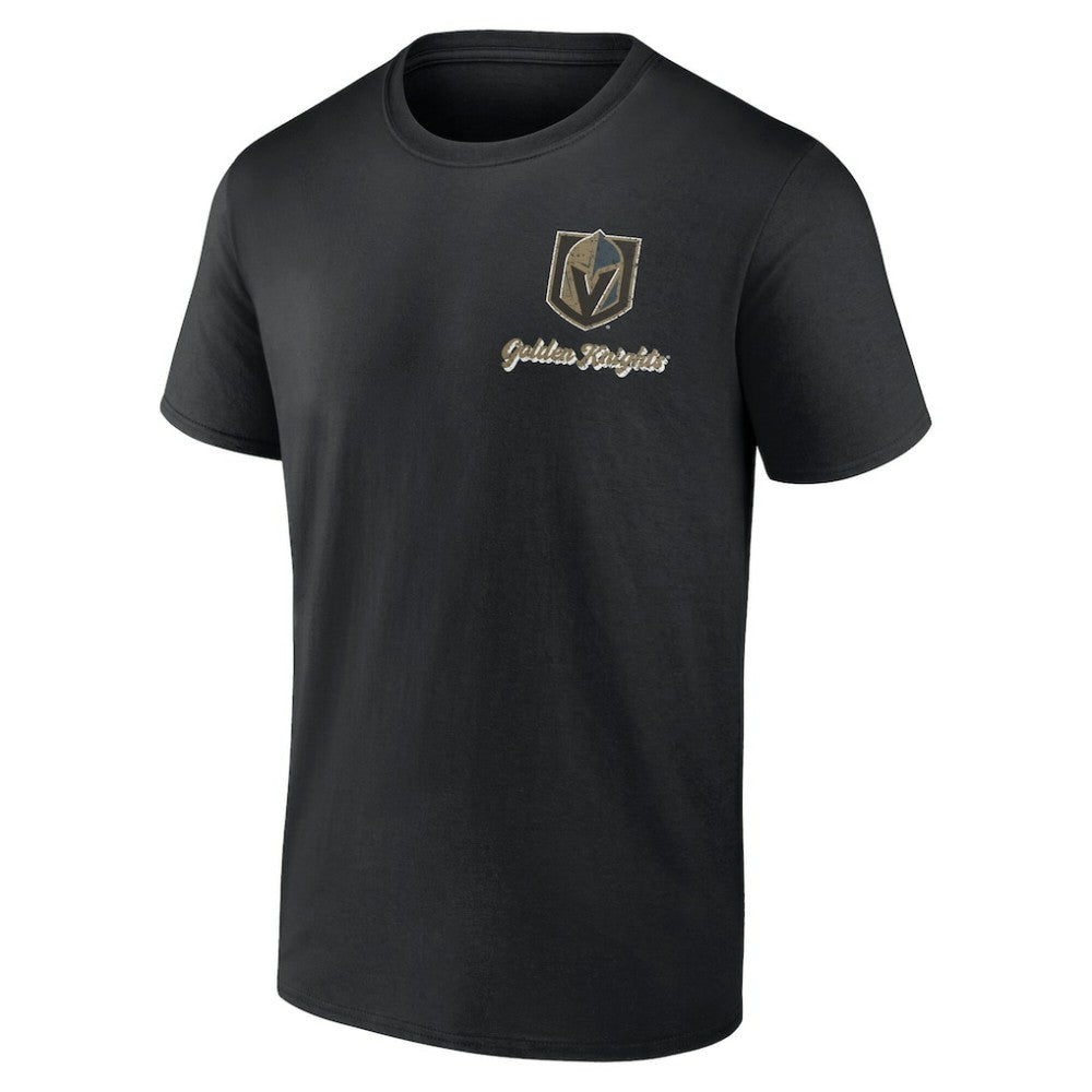 Vegas Golden Knights Logo Athletic Never Over T-Shirt - Black | US 201195146