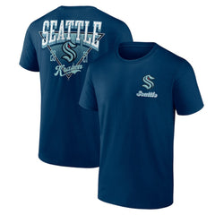 Seattle Kraken Logo Athletic Never Over T-Shirt - Navy | US 201195147