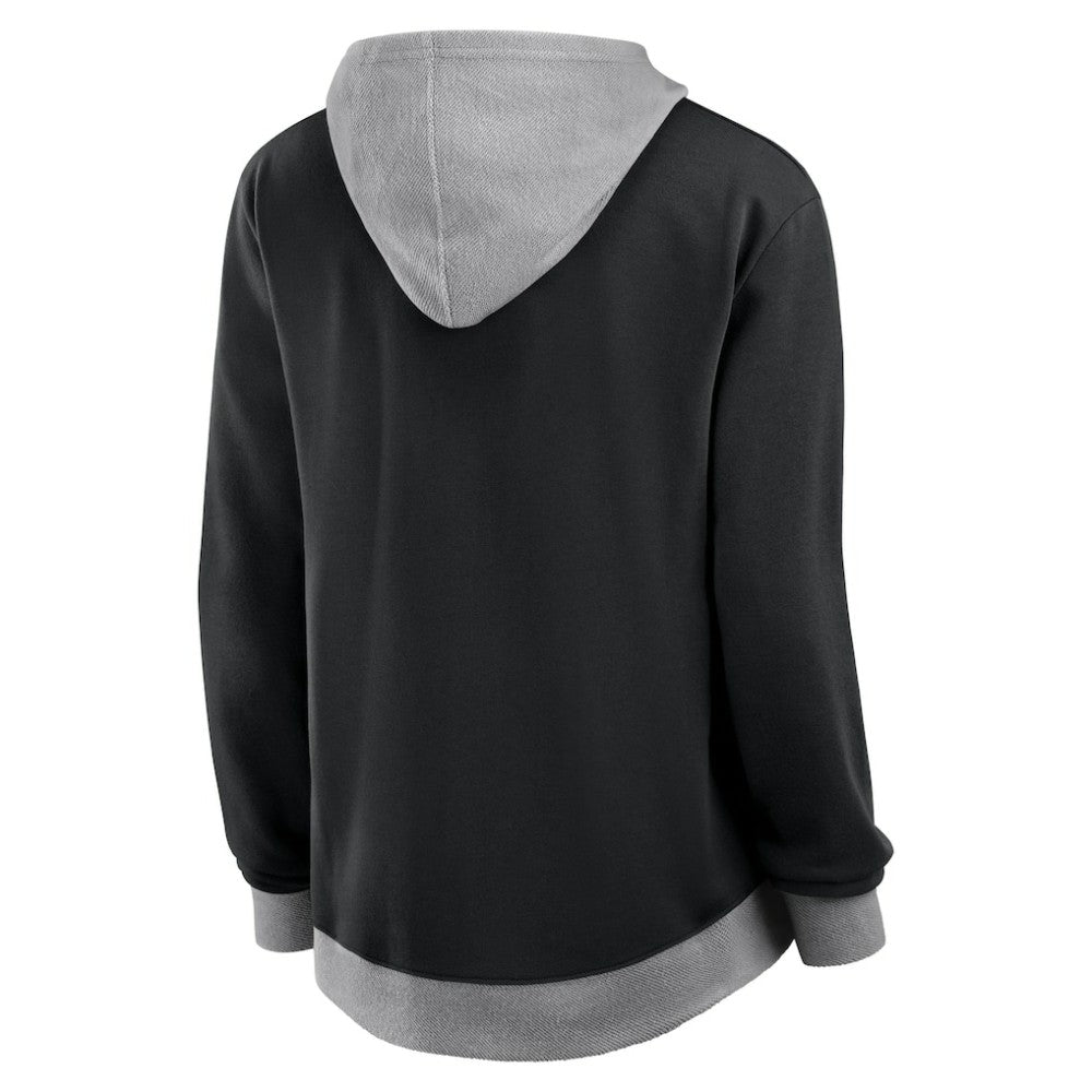 Boston Bruins Logo Athletic Women's Hit It French Terry Full-Zip Hoodie - Black | US 201195251