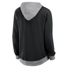 Boston Bruins Logo Athletic Women's Hit It French Terry Full-Zip Hoodie - Black | US 201195251
