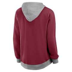 Colorado Avalanche Logo Athletic Women's Hit It French Terry Full-Zip Hoodie - Burgundy | US 201195258
