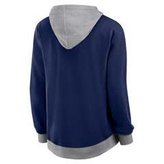 Nashville Predators Logo Athletic Women's Hit It French Terry Full-Zip Hoodie - Navy | US 201195266