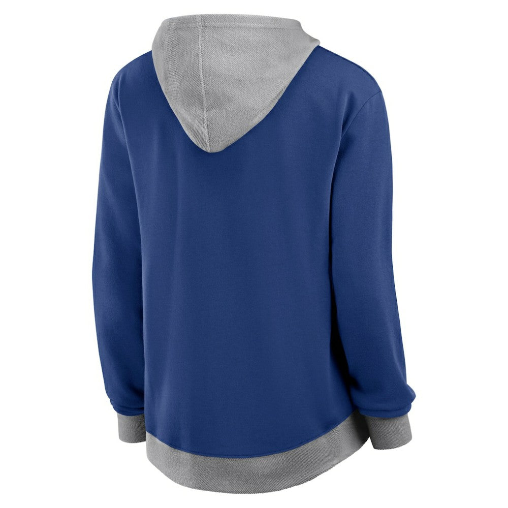 Toronto Maple Leafs Logo Athletic Women's Hit It French Terry Full-Zip Hoodie - Blue | US 201195268