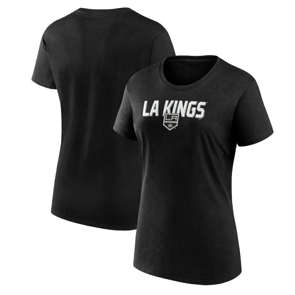 Los Angeles Kings Logo Athletic Women's Launch Scoop Neck T-Shirt - Black | US 201195295