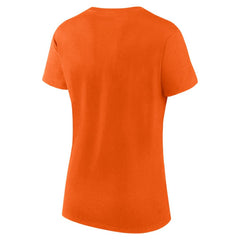 Philadelphia Flyers Logo Athletic Women's Launch Scoop Neck T-Shirt - Orange | US 201195303
