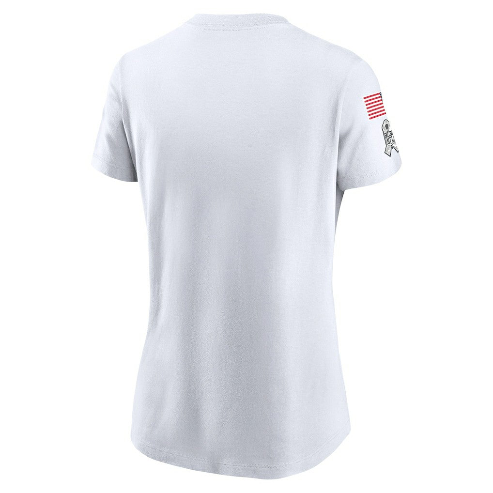 Dallas Cowboys Women's 2024 Salute To Service Legend Performance T-Shirt - White T-shirts