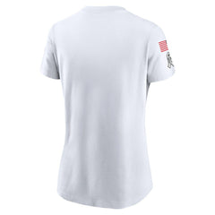 Dallas Cowboys Women's 2024 Salute To Service Legend Performance T-Shirt - White T-shirts