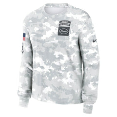 New York Jets Women's 2024 Salute To Service Dri-FIT Long Sleeve T-Shirt - Arctic Camo T-shirts