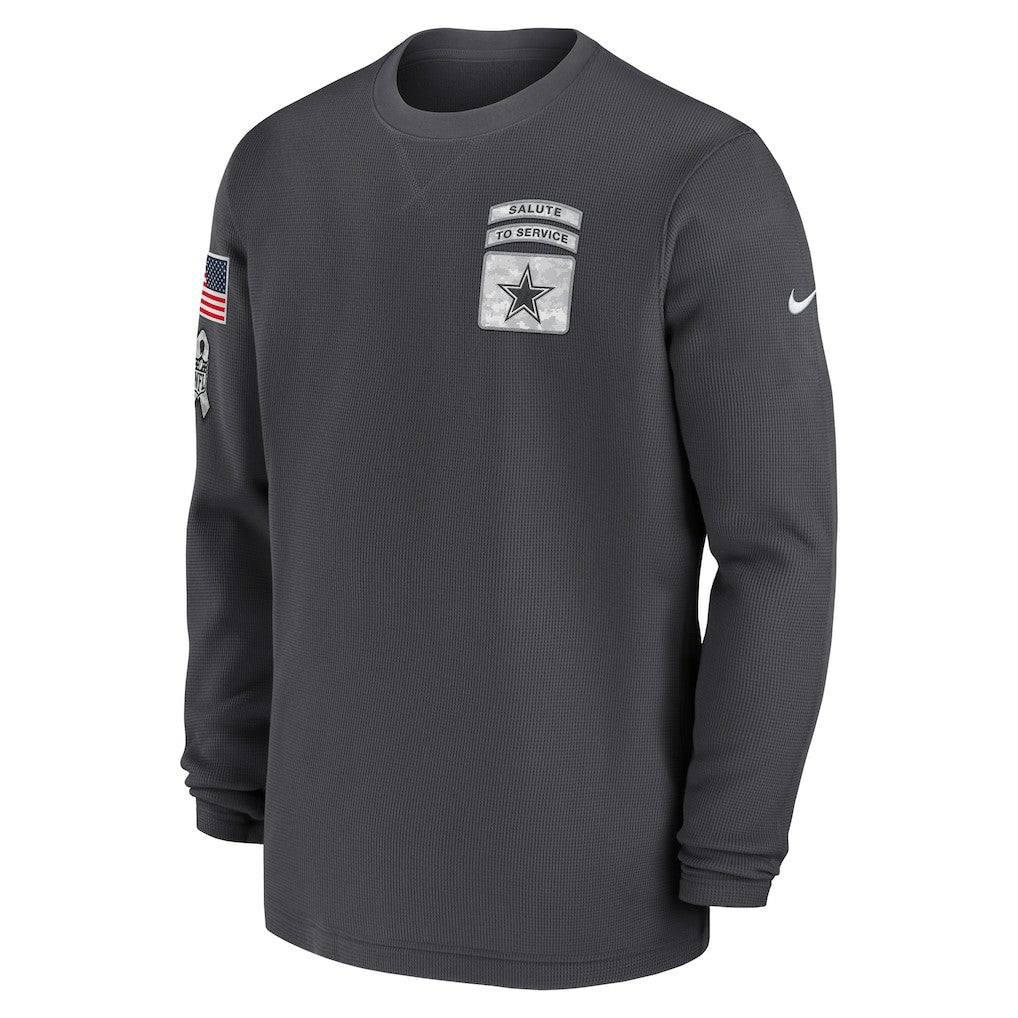 Dallas Cowboys 2024 Salute To Service Long Sleeve T-Shirt - Anthracite T-shirts