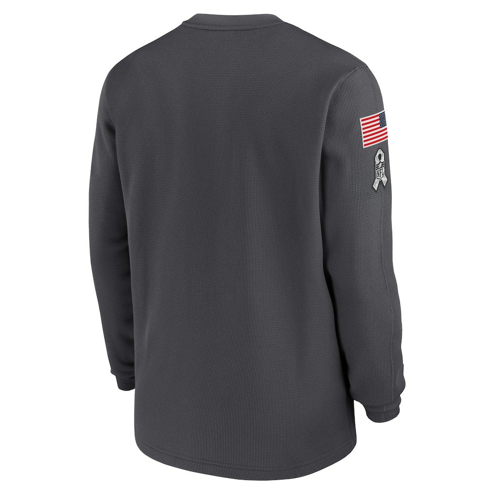 Dallas Cowboys 2024 Salute To Service Long Sleeve T-Shirt - Anthracite T-shirts