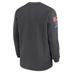 Dallas Cowboys 2024 Salute To Service Long Sleeve T-Shirt - Anthracite T-shirts