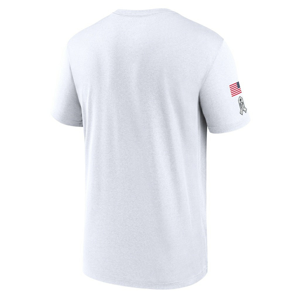 Dallas Cowboys 2024 Salute To Service Legend Performance T-Shirt - White T-shirts