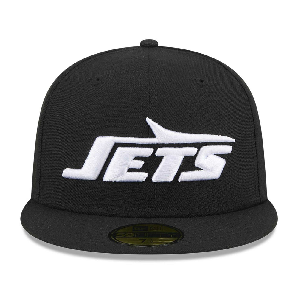 New York Jets New Era Omaha 59FIFTY Fitted Hat - Black Hats