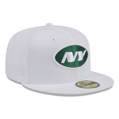 New York Jets New Era Omaha 59FIFTY Fitted Hat - White Hats