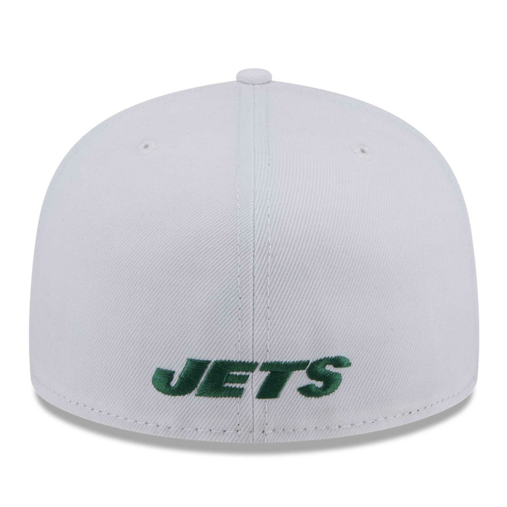New York Jets New Era Omaha 59FIFTY Fitted Hat - White Hats