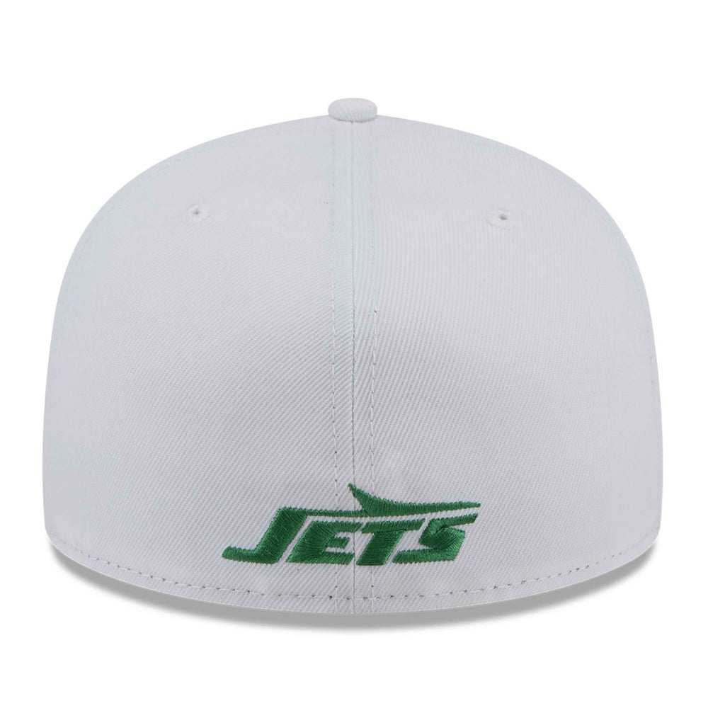 New York Jets New Era Wordmark Omaha 59FIFTY Fitted Hat - White Hats
