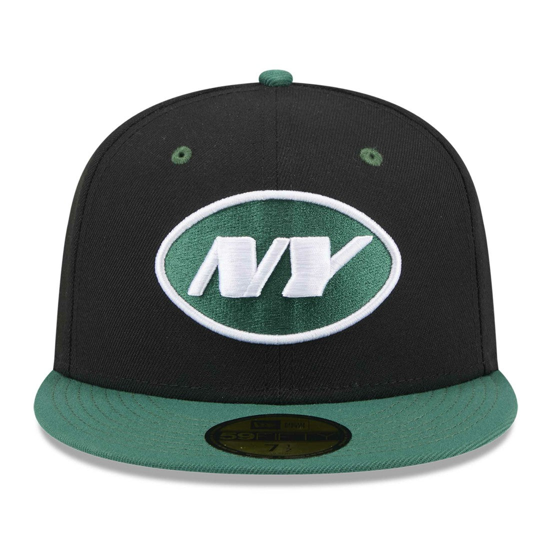 New York Jets New Era Flipside 2Tone 59FIFTY Fitted Hat - Black/Green Hats