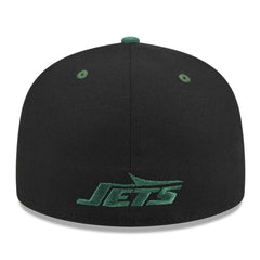 New York Jets New Era Flipside 2Tone 59FIFTY Fitted Hat - Black/Green Hats
