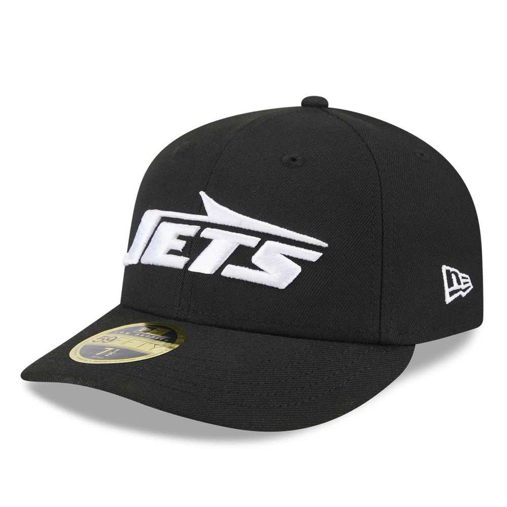 New York Jets New Era Omaha Low Profile 59FIFTY Fitted Hat - Black Hats
