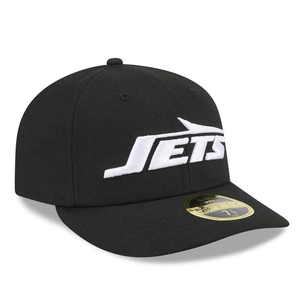 New York Jets New Era Omaha Low Profile 59FIFTY Fitted Hat - Black Hats