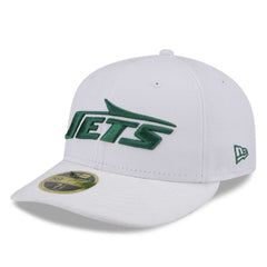 New York Jets New Era Wordmark Omaha Low Profile 59FIFTY Fitted Hat - White Hats