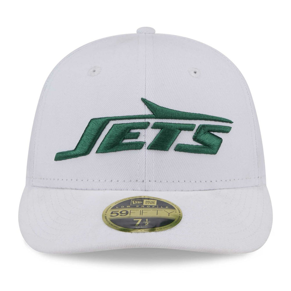 New York Jets New Era Wordmark Omaha Low Profile 59FIFTY Fitted Hat - White Hats