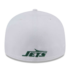 New York Jets New Era Wordmark Omaha Low Profile 59FIFTY Fitted Hat - White Hats