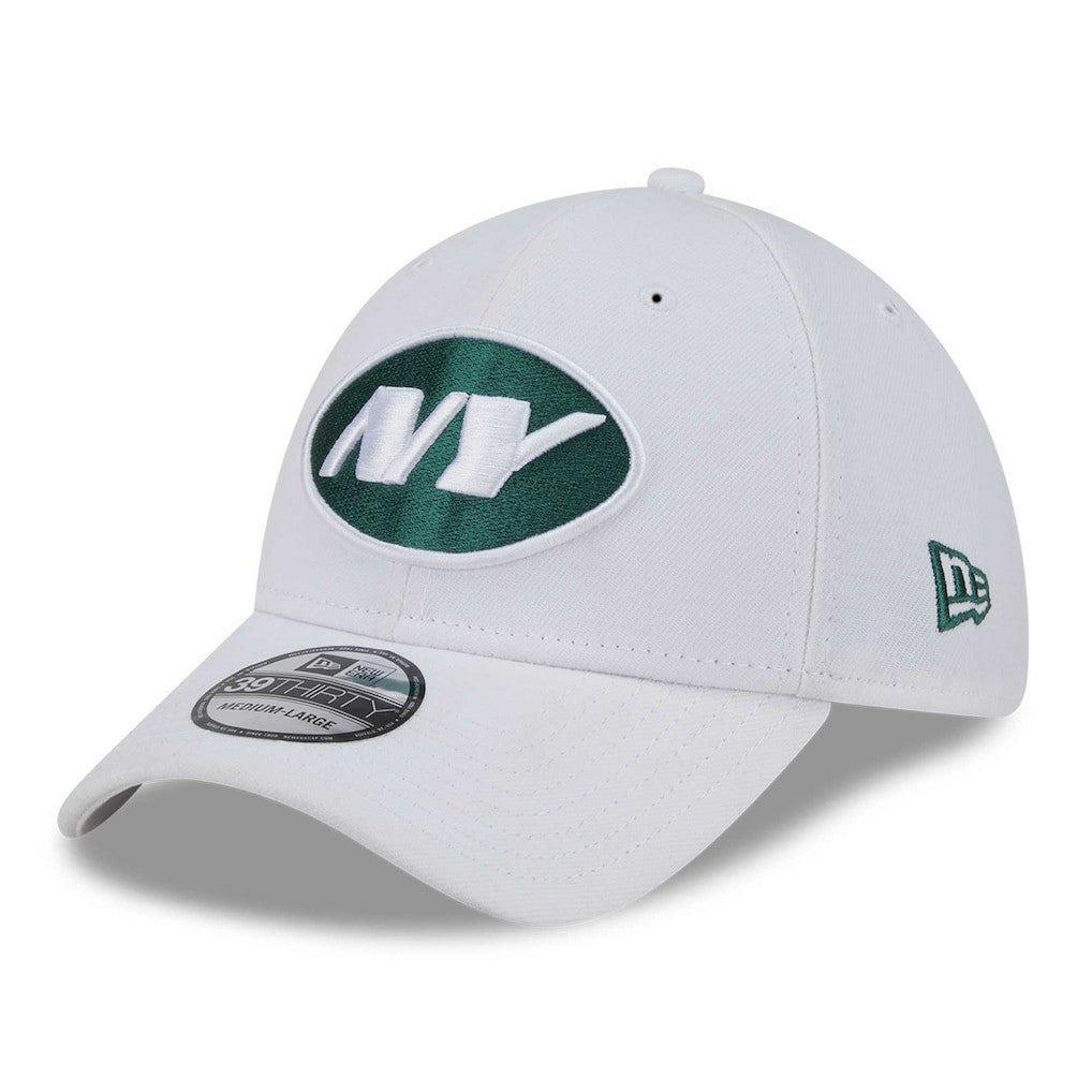 New York Jets New Era NFL Iced II 39THIRTY Flex Hat - White Hats